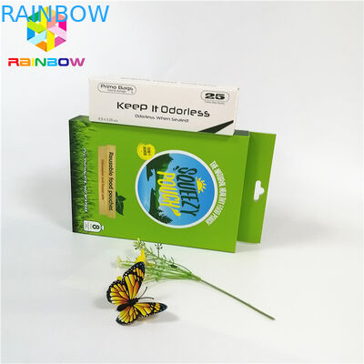 재상할 수 있는 주문 로고 디자인 상표는 선물 화장품을 위한 걸림새 구멍을 가진 UV 뜨거운 각인 서류상 카드 상자를 인쇄했습니다