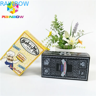 광택 있는 빛나는 뜨거운 각인 OEM 상표 로고는 종이상자 선물 화장품 속눈섭 포장 카드 상자를 인쇄했습니다