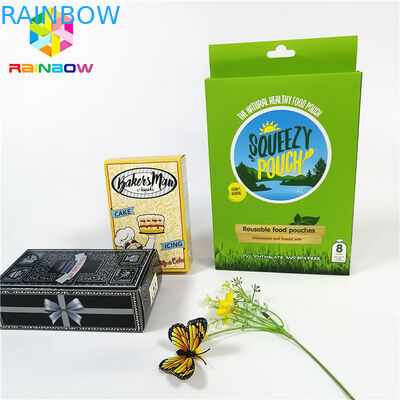 광택 있는 빛나는 OEM 디자인 로고는 서류상 카드 상자 선물 화장품 속눈섭 포장 카드 상자를 인쇄했습니다