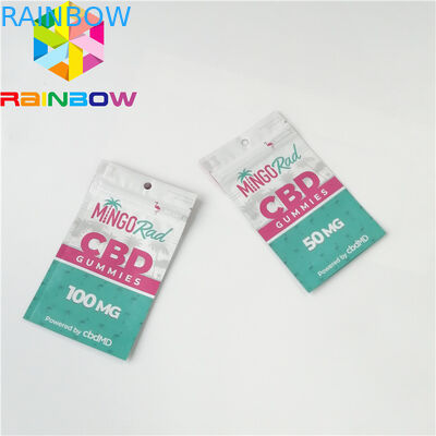 Ziplock CBD 고무 같은 사탕 부대 사진 요판 인쇄를 포장하는 재상할 수 있는 플라스틱 주머니