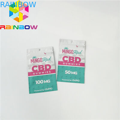 Ziplock CBD 고무 같은 사탕 부대 사진 요판 인쇄를 포장하는 재상할 수 있는 플라스틱 주머니