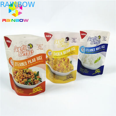 주문을 받아서 만들어진 플라스틱은 주머니, 방열 알루미늄 호일 주머니 로고를 위로 서 있습니다