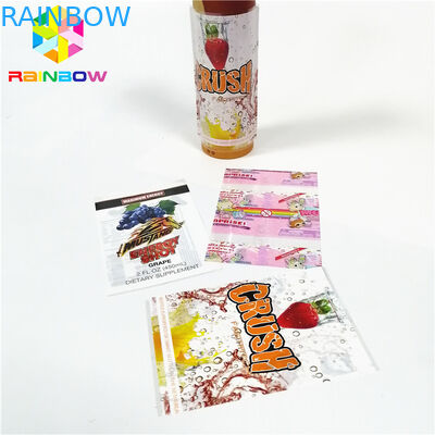 병 상자를 위해 인쇄된 Stickersshrink 분홍색 접착성 포장은 PVC 물자 관례를 소매를 답니다