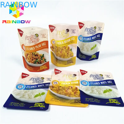 고열 진공 저장 부대 소스에 의하여 쪄지는 밥 포장을 위한 투명한 통렬한 반박 주머니