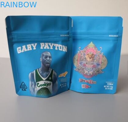 포장 냄새 증거 3.5 그램은 과자 초본 향 지퍼 잡초 부대를 위로 서 있습니다