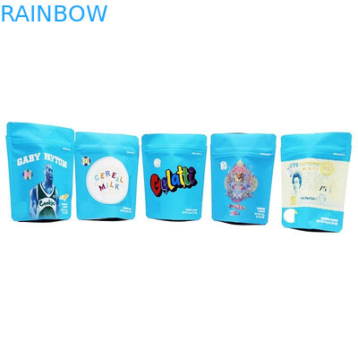 Mylar 주머니 부대 MOPP/VMPET/PE 물자를 포장하는 CBD Runtz 과자 Resealable Ziplock