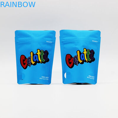 Mylar 주머니 부대 MOPP/VMPET/PE 물자를 포장하는 CBD Runtz 과자 Resealable Ziplock