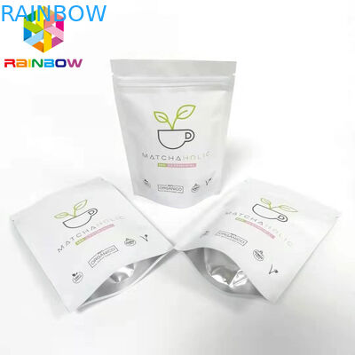 알루미늄 호일 Resealable 포장 부대 광택 있는 인쇄 플라스틱 Zip 자물쇠