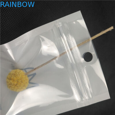 투명한 정면 광택 있는 빛나는 플라스틱 지퍼 주머니 목걸이 보석 패킹