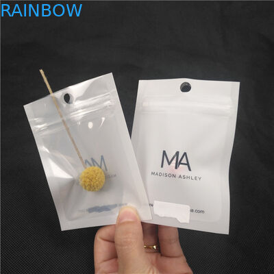 투명한 정면 광택 있는 빛나는 플라스틱 지퍼 주머니 목걸이 보석 패킹