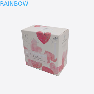 화장품/비누/음식 과자 선물을 위한 Foldable 전시 종이상자 포장 백색 마분지