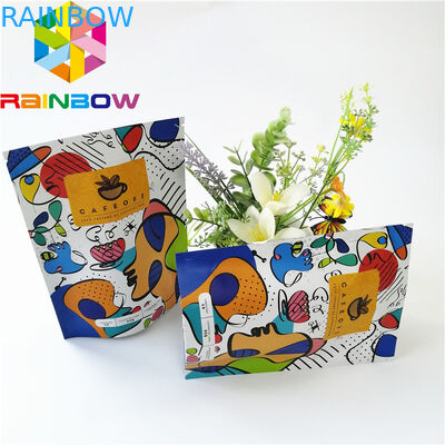 디지털 방식으로 인쇄는 위로 포일 포장 부대를 박판으로 만듭니다 주문을 받아서 만들어진 물자 로고를 서 있습니다