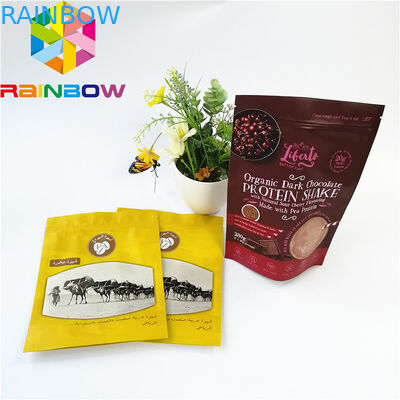 디지털 방식으로 인쇄는 위로 포일 포장 부대를 박판으로 만듭니다 주문을 받아서 만들어진 물자 로고를 서 있습니다