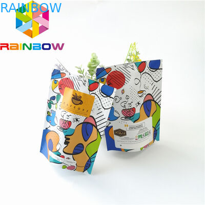 포장하는 지플락 플라스틱 주머니, 재사용할 수 있는 알루미늄 호일 1회분의 커피 봉지를 위로 서 있으십시오