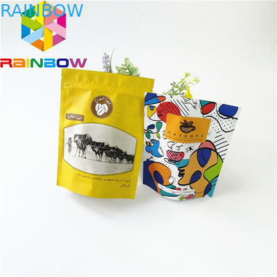 관례는 알루미늄 호일 식품 포장 육포를 위한 부대에 의하여 박판으로 만들어진 Zip 자물쇠를 인쇄했습니다