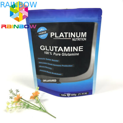 관례는 식사 부대 포장을 위로 서 있습니다 주머니 Resealable 지플락 광택 있는 끝을 인쇄했습니다