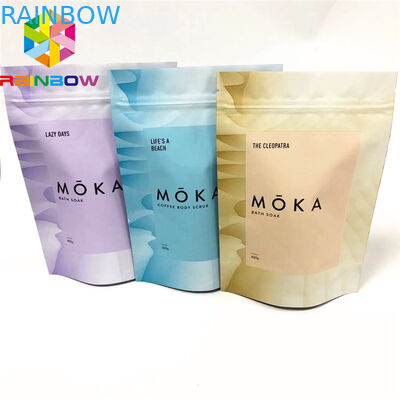 음식을 위해 Resealable 알루미늄 호일을 포장하는 매트 끝 Cbd Bath 소금 플라스틱 주머니