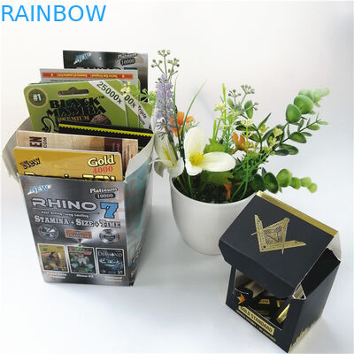 캡슐을 위한 350g 400g 종이 전시 상자를 포장하는 남성 성적인 증진 물집 팩