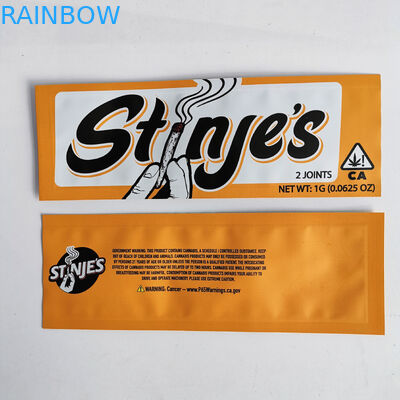 CBD 잡초 마리화나를 위한 지퍼 최고 부대를 포장하는 3개의 옆 물개 플라스틱 주머니