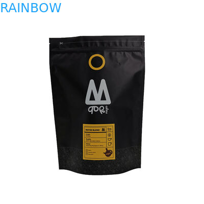 까만 차 포장 주머니 MOPP VMPET PE 커피 K 부대에 의하여 주문을 받아서 만들어진 크기를 위로 서 있으십시오
