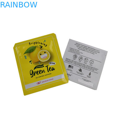 알루미늄 호일 Resealable 포장은 매트/광택 있는 끝 Mylar 화장용 가면 패킹을 자루에 넣습니다