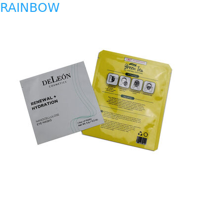 알루미늄 호일 Resealable 포장은 매트/광택 있는 끝 Mylar 화장용 가면 패킹을 자루에 넣습니다