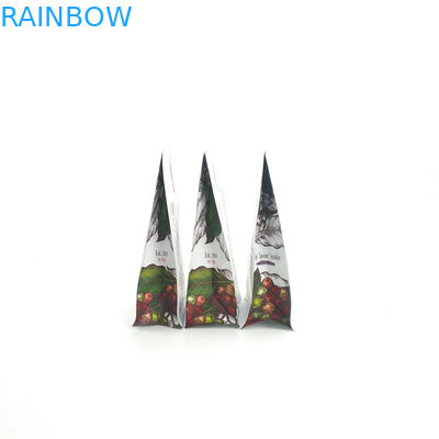 두 배 지플락 Mylar 바닥 삼각천은 벨브로 Biodegradeble 플레스틱 포장을 자루에 넣습니다