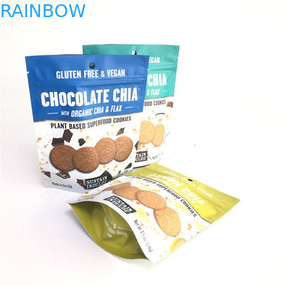 생물 분해성 지퍼 부대 식품 포장을 위한 주문 사진 요판 인쇄를 위로 서 있으십시오