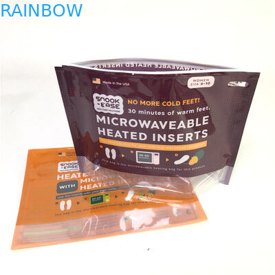 지퍼 마이크로파 부대 주문 인쇄 생물 분해성 120-180 Mic 간격을 위로 서 있으십시오