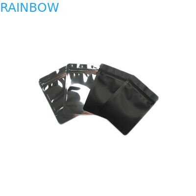 알루미늄 호일 음식을 위한 작은 지퍼 부대를 포장하는 광택이 없는 지상 플라스틱 주머니