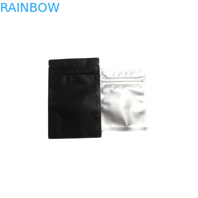 열 - 물개 관례에 의하여 인쇄되는 비닐 봉투 알루미늄 호일 향낭 광택이 없는 까만 Ziplock