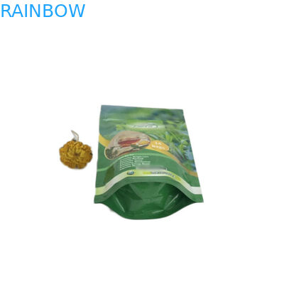 주머니 부대 패킹을 포장하는 Eco 친절한 티백은 지퍼 자물쇠를 가진 Mylar를 위로 서 있습니다