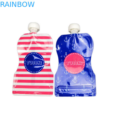 주문을 받아서 만들어지는 인쇄되는 플라스틱 액체 주머니를 마시는 음료를 포장하는 재사용할 수 있는 주둥이 부대