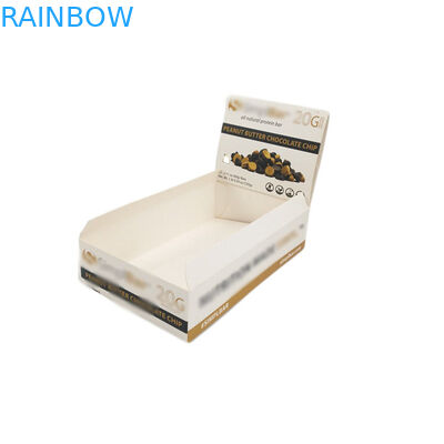 주문 마분지 카운터 진열대 UV 코팅을 포장하는 가득 차있는 인쇄지 상자