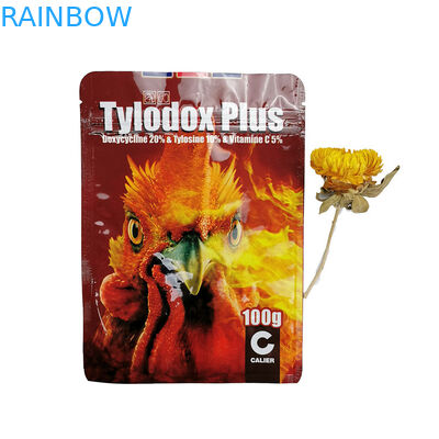 알루미늄 호일을 밀봉하는 3개의 측은 광택이 없는 100g 차/닭 모이 애완 동물 패킹을 자루에 넣습니다