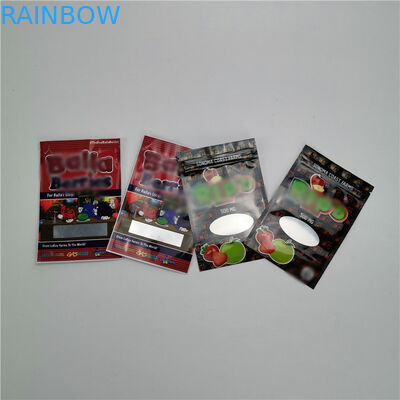 100% 유기 상업용 대마 CBD 고무 같은 패킹을 포장하는 작은 부대 플라스틱 주머니