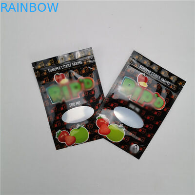 100% 유기 상업용 대마 CBD 고무 같은 패킹을 포장하는 작은 부대 플라스틱 주머니