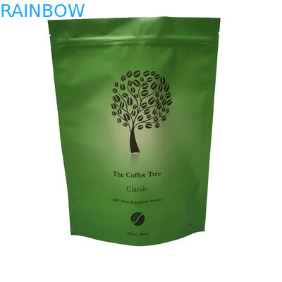 Doypack 지플락 커피 Mylar를 포장하는 알루미늄 호일 포일 주머니는 매트 표면을 자루에 넣습니다