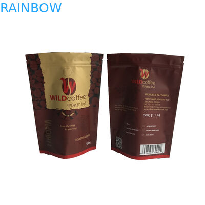 Doypack 지플락 커피 Mylar를 포장하는 알루미늄 호일 포일 주머니는 매트 표면을 자루에 넣습니다