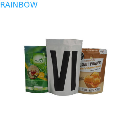 인쇄된 음식 급료는 유기 티백 관례를 포장하는 주머니 분말을 위로 서 있습니다