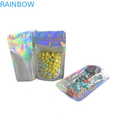 3개의 Ziplock를 가진 옆 물개 간식 포장 부대 박판 소성 물질