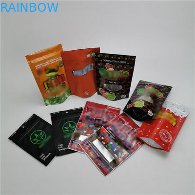 CBD Gummies 포장을 위한 출구 Mylar 부대를 포장하는 아이 저항하는 플라스틱 주머니