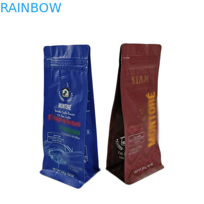 주문 인쇄를 포장하는 커피 콩 티백은 서는 정상을 자루에 넣습니다 지퍼로 잠급니다