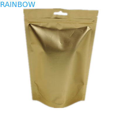 Resealable 플라스틱은 주머니 커피 패킹 부대 금 알루미늄 호일을 위로 서 있습니다