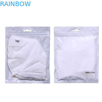 지퍼 자물쇠를 포장하는 얼굴 가면 플라스틱 주머니