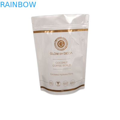 백색 광택 있는 끝 몸은 150 미크론을 위로 서 있습니다 지퍼 주머니를 제거합니다