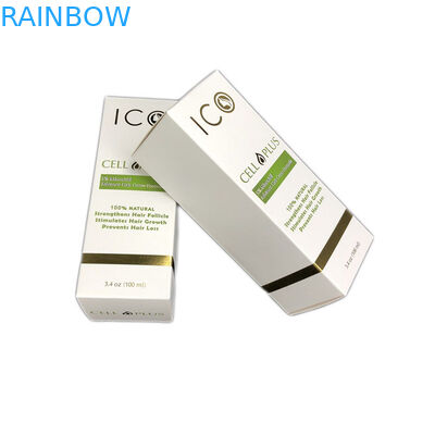 백색 마분지 화장용 뜨거운 각인 종이상자 포장