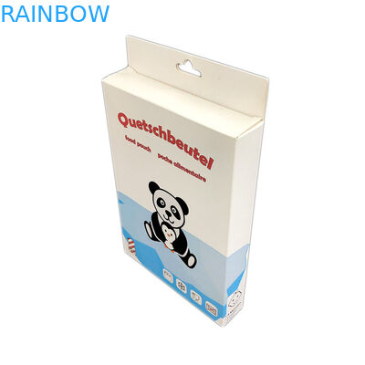 Foldable 걸이 구멍 350g 마분지 서류상 포장 상자