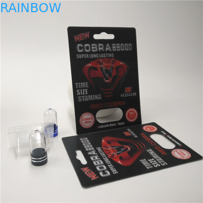 광택이 없고는/광택 있는 표면 PP 플라스틱 물집 카드 상자