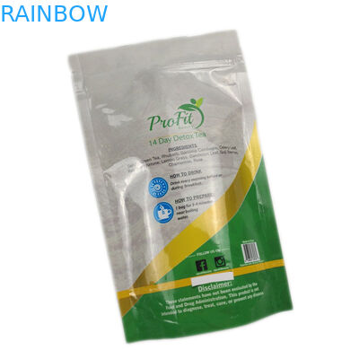 Resealable Zip 자물쇠 광택 있는 지상 차 포장 주머니